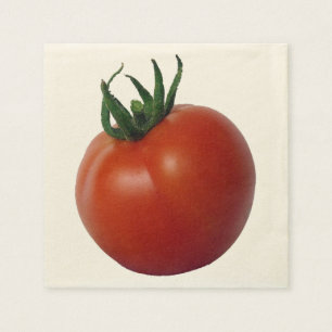 Serviettes Jetables Tomate mûrie à la vigne