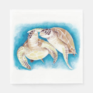Serviettes Jetables Tortues marines