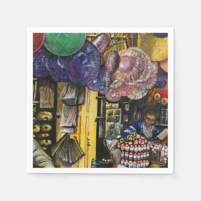 Serviettes Jetables Traditions du commerce ancien, Jérusalem (Devant)