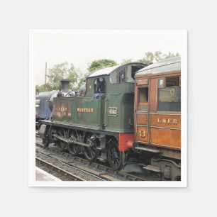 SERVIETTES JETABLES TRAINS À VAPEUR