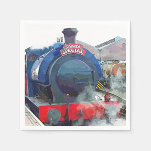 SERVIETTES JETABLES TRAINS À VAPEUR