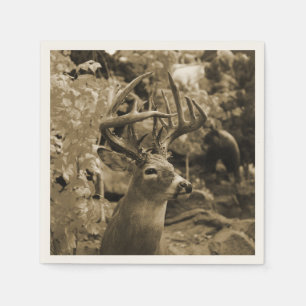 Serviettes Jetables Trophée Deer