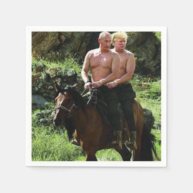 SERVIETTES JETABLES TRUMP POTIN (Devant)