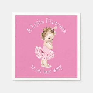 Serviettes Jetables Un petit rose de baby shower de princesse