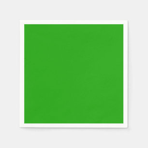 Serviettes Jetables VERT KELLY (couleur solide) ~