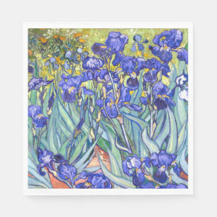 Serviettes Jetables Vincent Van Gogh Irises Floral Vintage Fine Art