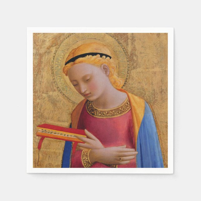 Serviettes Jetables Vintage Golden Christian Holy (Devant)