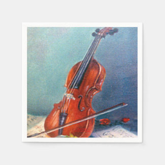 Serviettes Jetables Violon/Violon