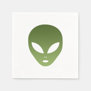 Serviettes Jetables Visage Alien extraterrestre