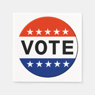 Serviettes Jetables Vote 2026 Élection de mi-mandat