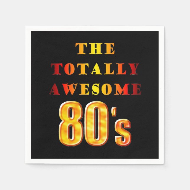 Serviettes Jetables Vraiment génial 80s Cocktail Napkin (Devant)