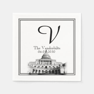 Serviettes Jetables Washington DC Destination Wedding Napkin