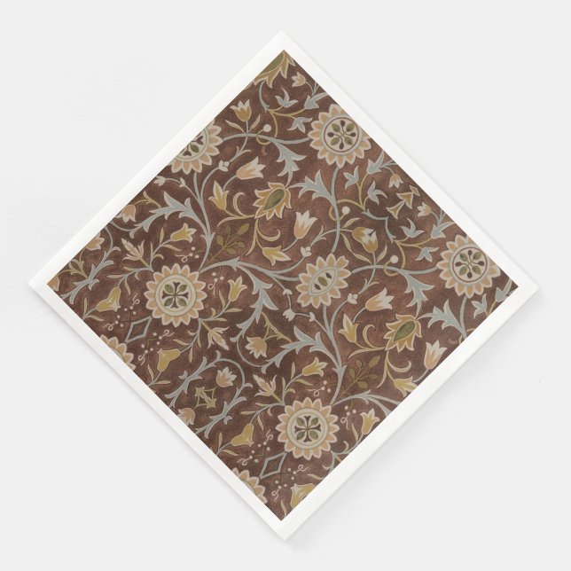 Serviettes Jetables William Morris Little Flower Carpet (Coin)