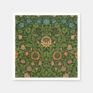 Serviettes Jetables William Morris Violet et Columbine Art Rug