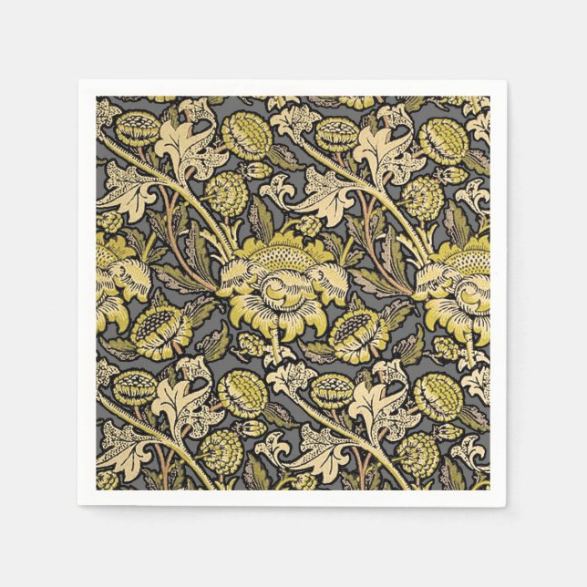 Serviettes Jetables William Morris Wey Fond d'écran Floral (Devant)