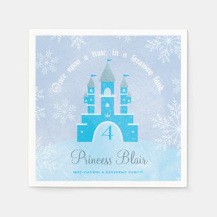 Serviettes Jetables Winter Wonderland Princess Party Napkins