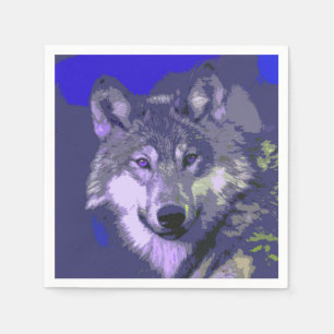 Serviettes Jetables Wolf 039