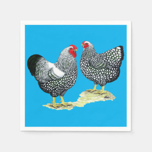 Serviettes Jetables Wyandottes Paire en argent