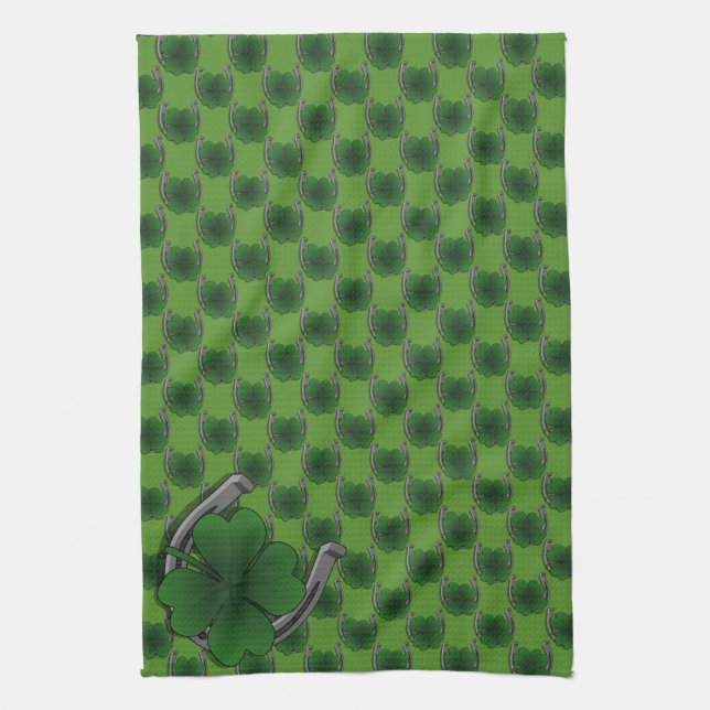 Serviettes Lucky St. Patrick's Tea Towels Personna (Vertical)