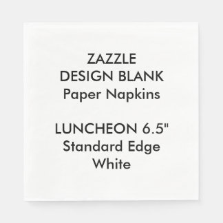 Serviettes personnalisées en papier blanc pour déj