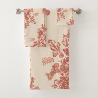 Serviettes Vintage Rouge Design de Tapisserie, Rom