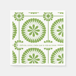 servilleta de papel con diseño mexicano napkin