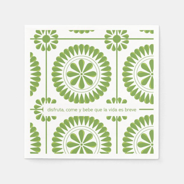 servilleta de papel con diseño mexicano napkin (Front)