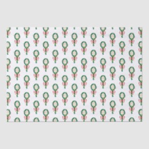 Serving This Christmas Tennis Racket Wreaths Tissue Paper