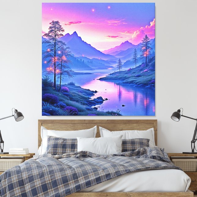 serving tray canvas print (Insitu(Bedroom))