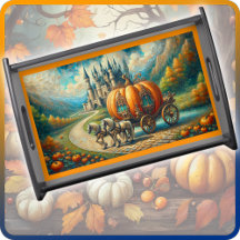 SERVING TRAY - Halloween Time at the Castle