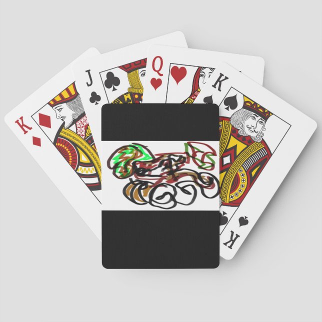 serving tray playing cards (Back)