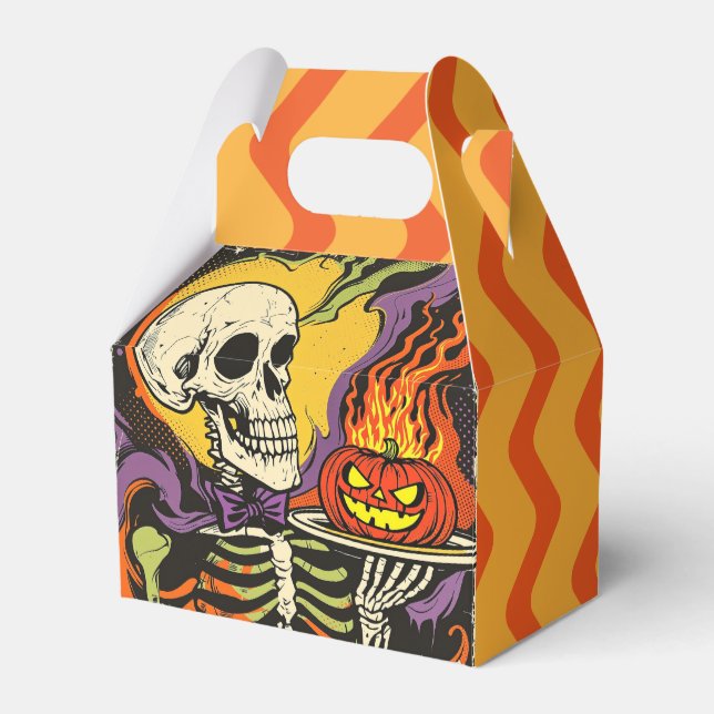"Serving up Scares" Replica Circa 1950's Favor Box (Front Side)