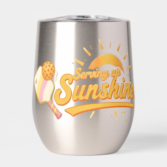 Serving Up Sunshine - Sunny Pastel Pickleball Life (Front)