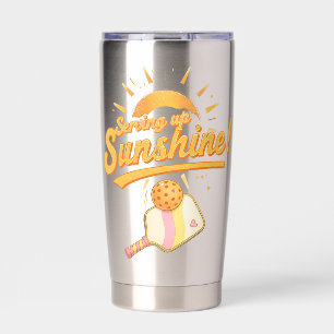 Serving Up Sunshine - Sunny Pastel Pickleball Life Insulated Tumbler