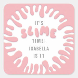 Ses stickers de fête d'anniversaire rose rose à te