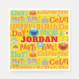 Sesame Pals Celebration Pattern Napkin