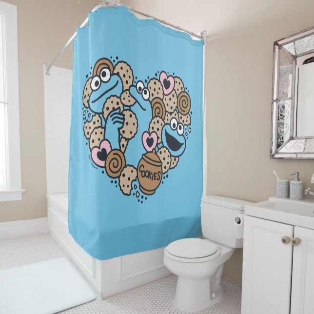 Sesame Sesame | Cookie Monster Doodle Heart (In Situ)