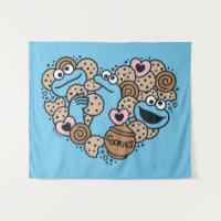 Sesame Sesame | Cookie Monster Doodle Heart