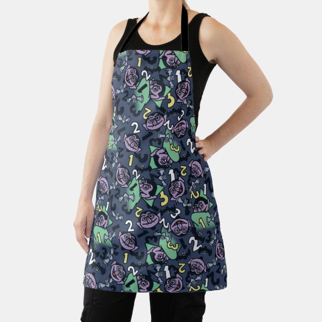 Sesame Sesame | Count von Count Doodle Pattern Apron (Insitu)