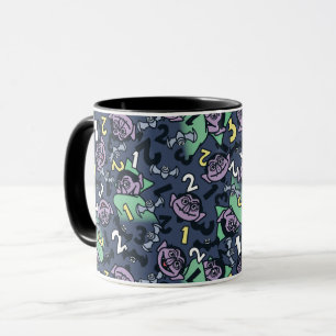 Sesame Sesame   Count von Count Doodle Pattern Mug