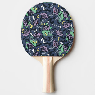 Sesame Sesame   Count von Count Doodle Pattern Ping Pong Paddle
