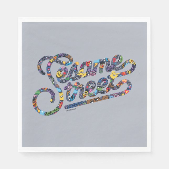 Sesame Sesame | Doodle Logo Napkin (Front)