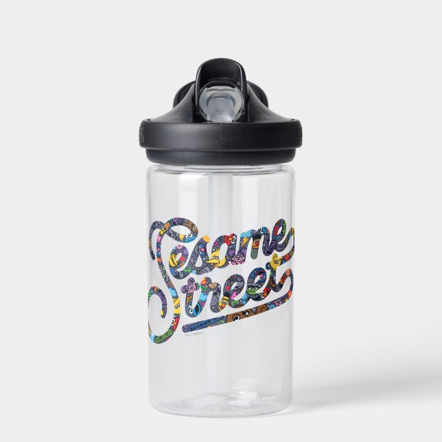 Sesame Sesame | Doodle Logo Water Bottle (Front)