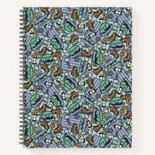 Sesame Sesame Oscar the Grouch Pattern Notebook