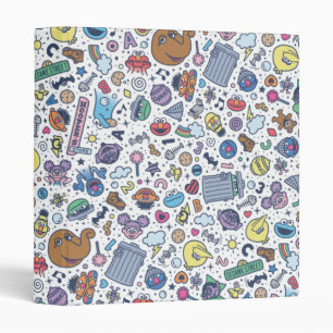 Sesame Sesame   Sesame Pals Doodle Pattern Binder