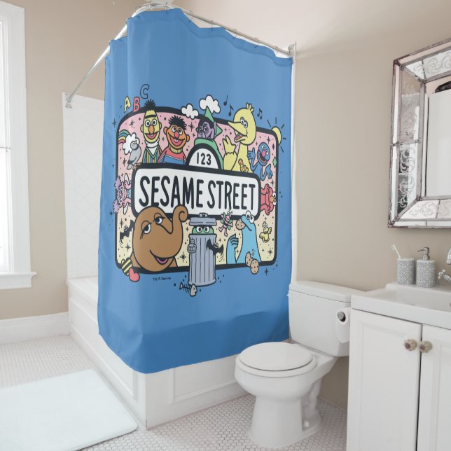 Sesame Sesame | Sesame Pals Doodle Sign (In Situ)