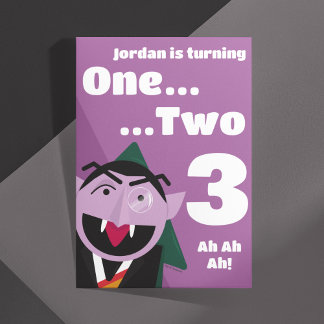 Sesame Street 3rd Third Birthday Party Invitation