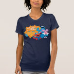 Sesame Street | A Furry Festival of Lights! T-Shirt<br><div class="desc">Celebrate Hanukkah with your favourite Sesame Street friends in this delightful “A Furry Festival of Lights!” design! Featuring Cookie Monster, Elmo, Grover, and Abby Cadabby, this festive illustration captures the joy and warmth of the holiday season. Surrounded by a glowing menorah, playful dreidels, and cheerful smiles, this design is perfect...</div>
