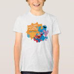 Sesame Street | A Furry Festival of Lights! Tri-Blend Shirt<br><div class="desc">Celebrate Hanukkah with your favourite Sesame Street friends in this delightful “A Furry Festival of Lights!” design! Featuring Cookie Monster, Elmo, Grover, and Abby Cadabby, this festive illustration captures the joy and warmth of the holiday season. Surrounded by a glowing menorah, playful dreidels, and cheerful smiles, this design is perfect...</div>