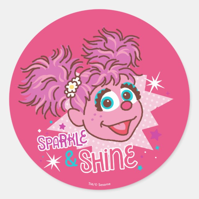 Sesame Street | Abby Cadabby - Sparkle & Shine Classic Round Sticker (Front)
